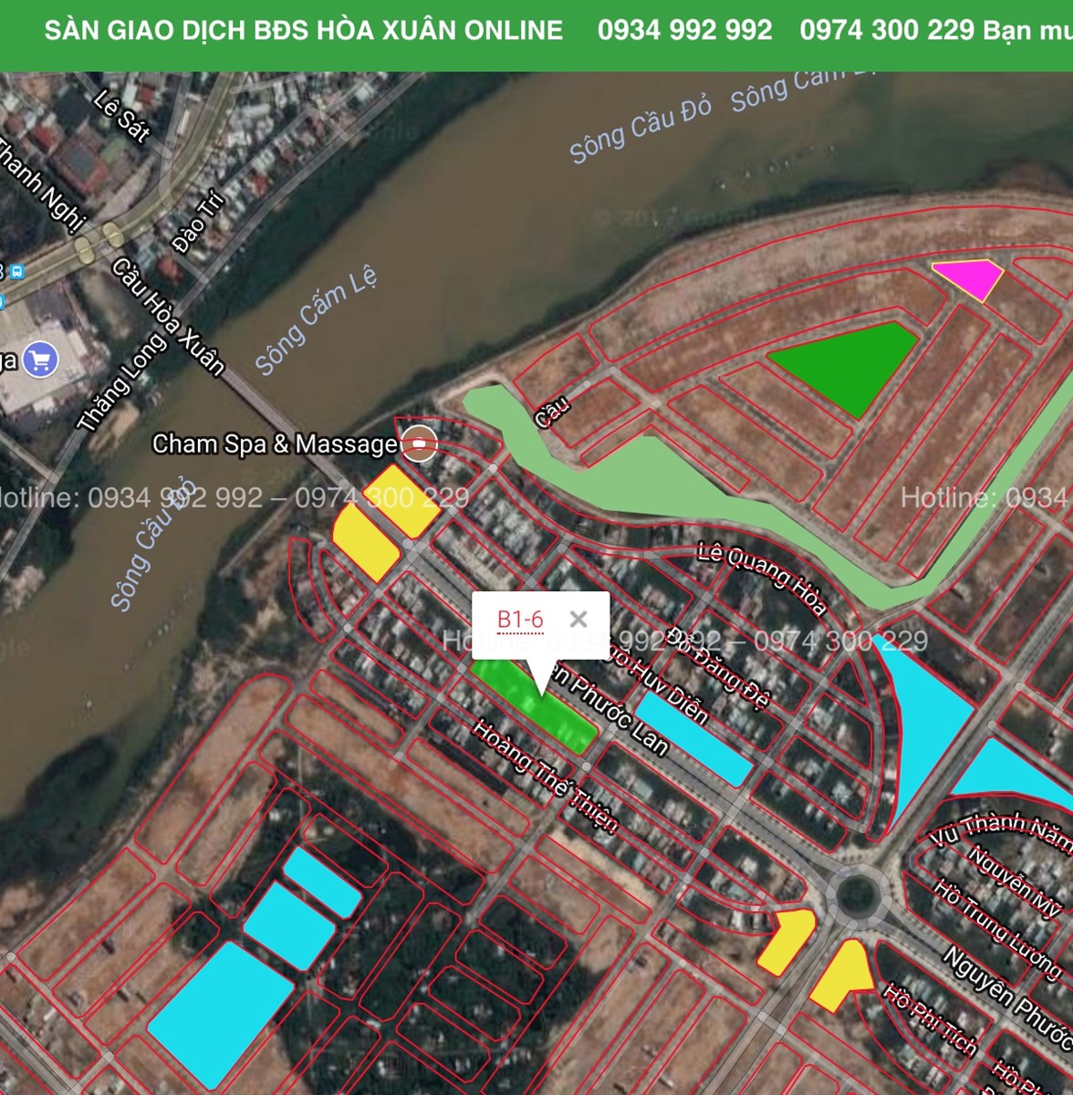 Bán nhanh B1.6 lô 49 đảo 1 hoà xuân